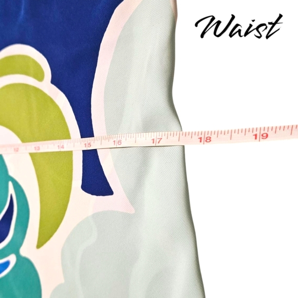 NWT Wm Natori Spaghetti Strap Tank Top SzM Whimsi Colorful Spring Vacation Silky - Picture 9 of 10